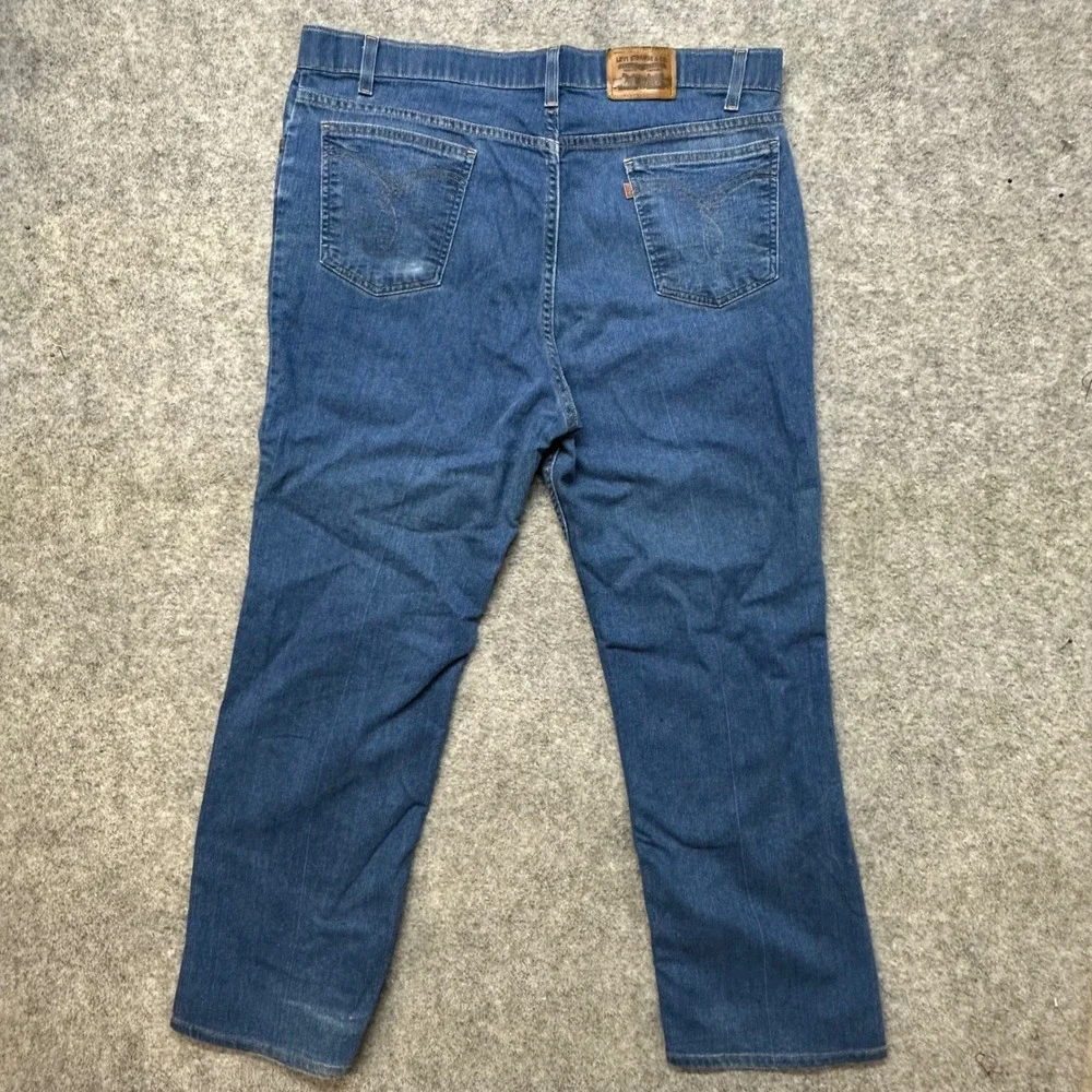 Vintage Levis Action Jeans Mens 42x30 Orange Tab Made in USA 90s Blue 4156B